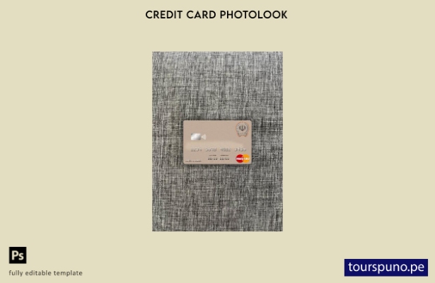 listo para imprimir plantilla frontal de aspecto fotográfico mastercard de Irán 
